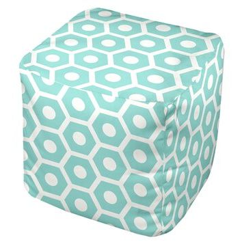 Edesign Geometric Cube Pouf Ottoman I & Reviews | Wayfair For Brushed Geometric Pattern Ottomans (View 5 of 20)