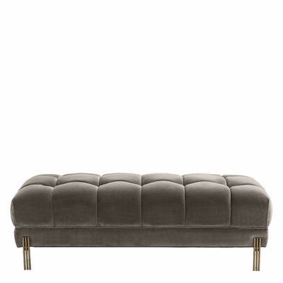 Eichholtz Tufted Upholstered Bench | Wayfair In 2020 | Upholstered Pertaining To French Linen Black Square Ottomans (Gallery 20 of 20)