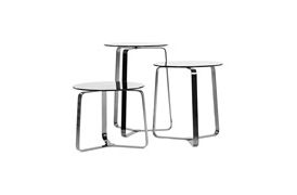 Elypsis Nesting Tables – Coffee & Side Tables – The Sofa & Chair Company With Black Metal And White Linen Ottomans Set Of  (View 11 of 20)