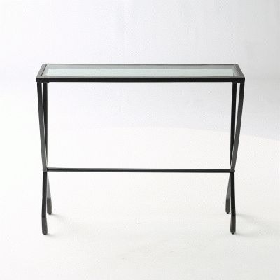 Emma Metal & Glass Console Table – Pier1 Imports Pertaining To Metallic Silver Console Tables (View 4 of 20)