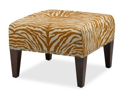 Fairfax Square Ottoman, Tapered Leg, Untufted 26", Signature Velvet With Bronze Steel Tufted Square Ottomans (View 6 of 20)