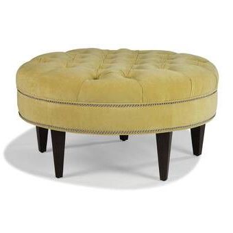 Fairfield Chair Jenkins Tufted Cocktail Ottoman | Perigold | Cocktail For Tufted Fabric Cocktail Ottomans (View 15 of 20)
