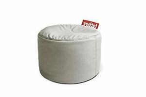 Fatboy Point Outdoor Ottoman Light Grey | Ebay With Regard To Light Gray Cylinder Pouf Ottomans (View 14 of 20)