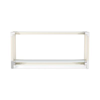 Faux Horn Console Table | Tempered Glass Shelves, Console Table, Solid Wood Intended For Glass And Stainless Steel Console Tables (Gallery 20 of 20)