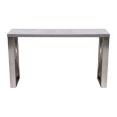 Find Carrera Console Table In 3d Marble Finish With Brushed Stainless With Stainless Steel Console Tables (View 12 of 20)