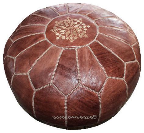 Footstools And Ottomans In Brown Moroccan Inspired Pouf Ottomans (View 11 of 20)