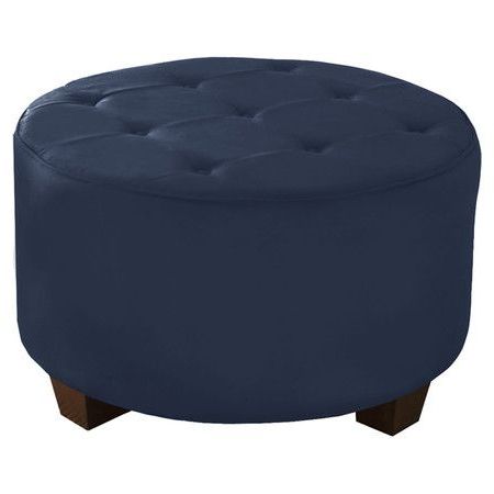Found It At Wayfair – Lounge Tufted Ottoman In Lazuli | Blue Ottoman Throughout Tufted Fabric Cocktail Ottomans (Gallery 19 of 20)