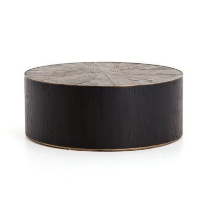 Four Hands Hughes 2 Piece Coffee Table Set In 2020 | Drum Coffee Table Inside Modern Oak And Iron Round Ottomans (View 17 of 20)