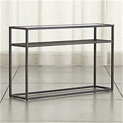 Frame Console Table + Reviews | Crate And Barrel | Living Room Remodel Pertaining To Glass And Stainless Steel Console Tables (View 13 of 20)