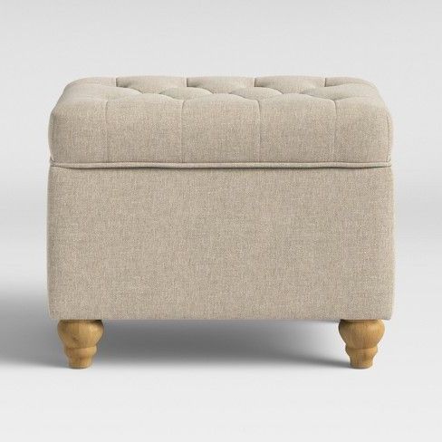 Frankford Tufted Storage Ottoman – Threshold™ : Target | Tufted Storage Throughout Brown Tufted Pouf Ottomans (View 3 of 20)
