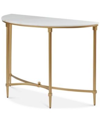 Furniture Brenan Console Table & Reviews – Furniture – Macy's | Marble Pertaining To Marble Top Console Tables (View 5 of 20)