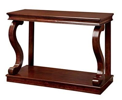 Furniture Of America Chersie Wood Console Table, Cherry Review | Wood With Regard To Heartwood Cherry Wood Console Tables (View 12 of 20)