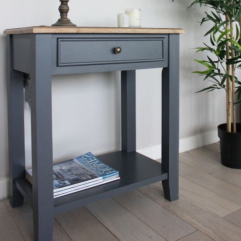 Furniture Pertaining To Vintage Gray Oak Console Tables (View 16 of 20)