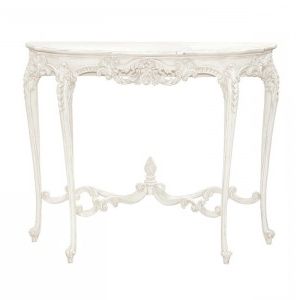Gilt Versailles French Small Console Table | Gold Leaf French Console Regarding Antiqued Gold Leaf Console Tables (View 11 of 20)