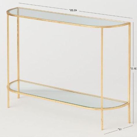 Glass And Gold Leaf Rosalyn Console Tableworld Market | Console With Regard To Gold Console Tables (View 13 of 20)