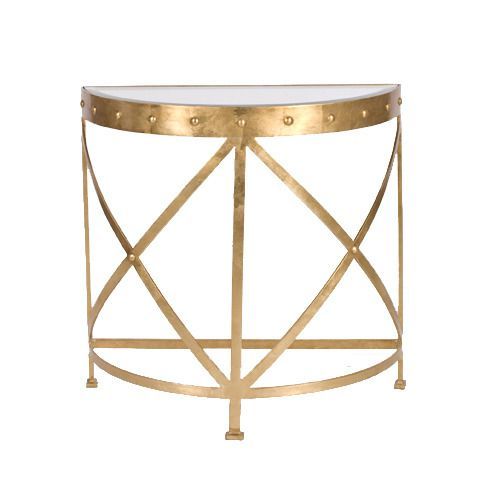 Gold Leaf Console Via Project Décor | Beveled Glass, Home Accessories Regarding Silver Leaf Rectangle Console Tables (View 10 of 20)