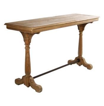 Gomez Scroll Foot Oak Sofa Console Table (with Images) | Wall Table Throughout Oxidized Console Tables (View 11 of 20)