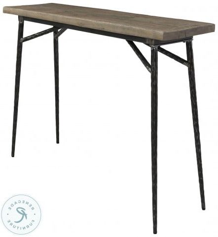 Gracewood Brown And Black 40" Console Table From Classic Home | Coleman With Regard To Brown Wood And Steel Plate Console Tables (View 7 of 20)