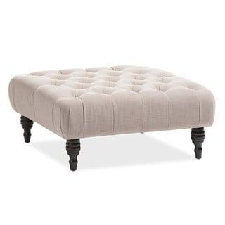 Gracewood Hollow Clare Contemporary Fabric Square Ottoman (other With Natural Fabric Square Ottomans (View 17 of 20)