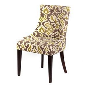 Gray & Green Ikat Torquay Accent Chair | Kirkland's | Accent Chairs Within Satin Gray Wood Accent Stools (View 13 of 20)