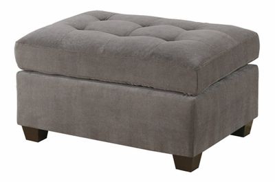 Grey Fabric Ottoman – Steal A Sofa Furniture Outlet Los Angeles Ca Inside Beige And Light Gray Fabric Pouf Ottomans (View 3 of 20)