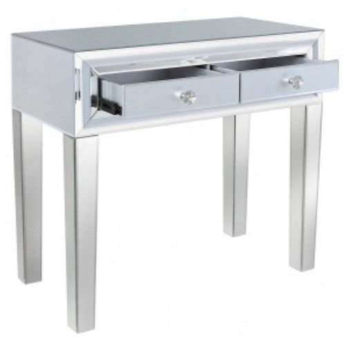 Grey Manhattan Mirror Console Table | Elements On Line Intended For Gray Wood Veneer Console Tables (View 4 of 20)