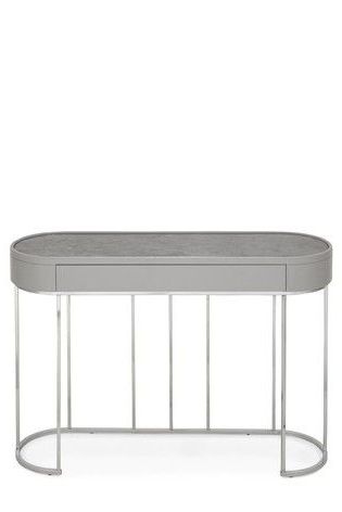 Grey Sloane Marble Console Table | Marble Console Table, Corner Intended For Gray Wood Veneer Console Tables (View 14 of 20)