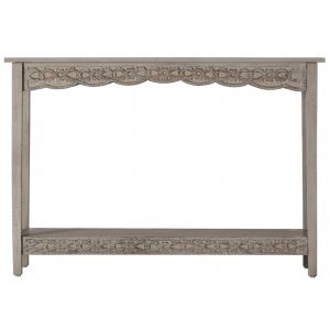 Grey Washed Carved Wooden Console Table | Shop Online | Free Delivery Pertaining To Gray Wash Console Tables (View 13 of 20)