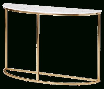 Half Round White Marble Milan Console Table | Decorist In Leaf Round Console Tables (View 11 of 20)