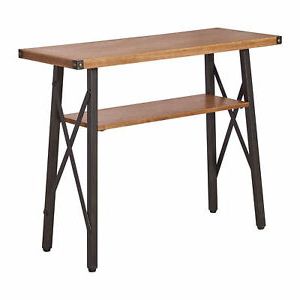 Hamburg Contemporary Laredo Oak Console Table – Brown 700493946822 | Ebay Throughout Black And Oak Brown Console Tables (View 5 of 20)