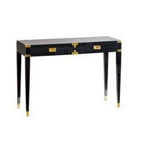 Hampton 2 Drawer Console Table Black/navy/white – Style Temple In Black And White Console Tables (View 13 of 20)