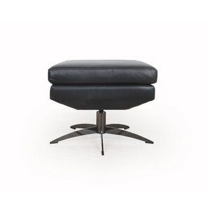 Hansen Black Full Leather Modern Swivel Chair In 2020 | Modern Swivel In Onyx Black Modern Swivel Ottomans (View 16 of 20)