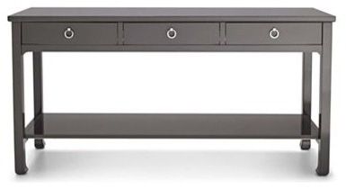 Happy Chicjonathan Adler Crescent Heights 60 Inch Console Table For Gray And Black Console Tables (View 7 of 20)