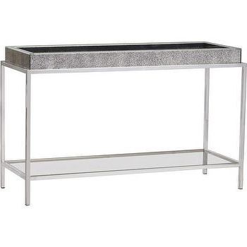 Harmony Antique Silver Console Table Within Antiqued Gold Leaf Console Tables (View 2 of 20)