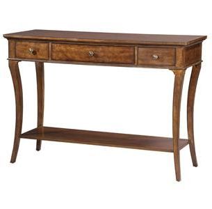 Hekman 1 1113 European Legacy Console Table Rustic Cherry Lightly Within Heartwood Cherry Wood Console Tables (View 5 of 20)