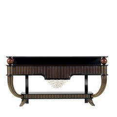 High Console In Black Stonegerard Kuijpers At 1stdibs Pertaining To Black And Gold Console Tables (View 18 of 20)