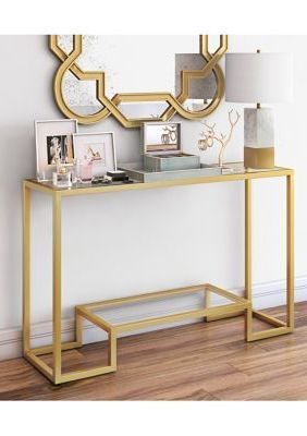 Hinkley & Carter Athena Console Table In Gold In 2020 | Console Table With Antiqued Gold Rectangular Console Tables (Gallery 20 of 20)