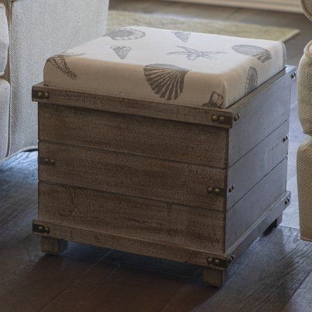 Home | Storage, Ottoman, Upholstered Storage Bench In Weathered Wood Ottomans (View 1 of 20)