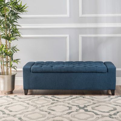 House Of Hampton Ilchester Upholstered Flip Top Storage Bench | Wayfair In Lavender Fabric Storage Ottomans (View 2 of 20)