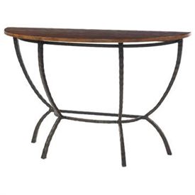 Hudson Demi Lune 54 In Console Table | W 54 In X D 14.25 In X H  (View 6 of 20)