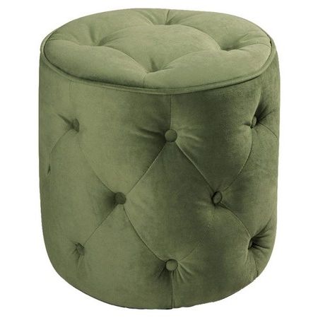 I Pinned This Avenue Six Curves Tufted Ottoman In Spring Green From The Inside Textured Green Round Pouf Ottomans (View 3 of 20)