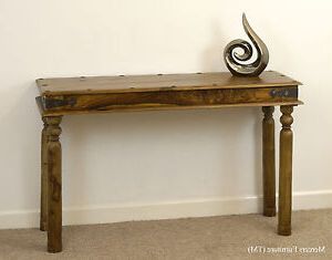 Indian Jali Console/hall Table Solid Sheesham Rosewoodmercers With Square Console Tables (View 16 of 20)