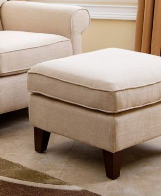 Indie Fabric Ottoman, Quick Ship – Tan/beige | Fabric Ottoman Regarding Beige Cotton Pouf Ottomans (View 17 of 20)