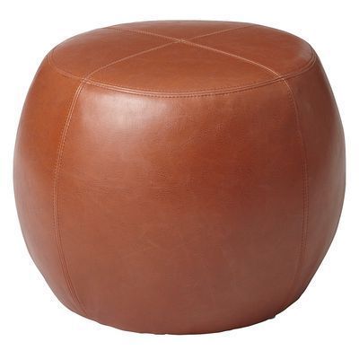 Isaac Ottoman – Burnt Orange | Shopping At Pier 1 | Pinterest For Small White Hide Leather Ottomans (View 18 of 20)