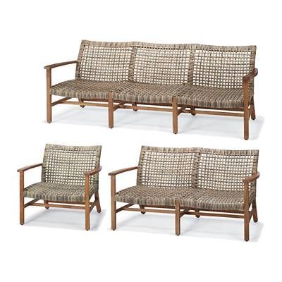 Isola Sofa In Natural Finish (with Images) | Rattan Outdoor Furniture Within Natural Woven Banana Console Tables (View 10 of 20)