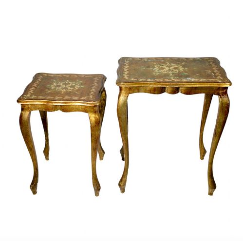 Italian Nesting Tables | Oceanhawksrentals Pertaining To Antique Gold Nesting Console Tables (View 18 of 20)