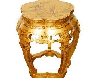 Items Similar To Quick Sale Vintage Brass Garden Stool On Etsy In White Antique Brass Stools (View 3 of 20)