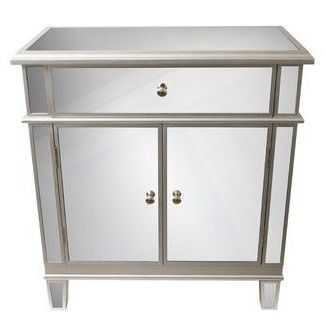J. Hunt Home 2 Door Mirrored Chest | Mirrored Chest, Mirrored Console With Mirrored And Silver Console Tables (Gallery 20 of 20)