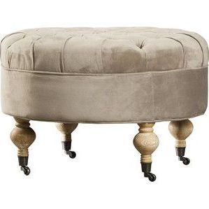 Jenette Tufted Ottoman | Ottoman, Cocktail Ottoman, Charlton Home Within Traditional Hand Woven Pouf Ottomans (Gallery 19 of 20)