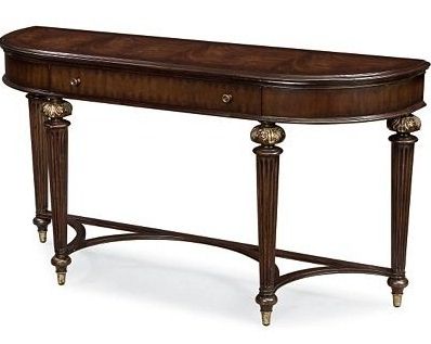 Jimed Furniture ~ Tessa Console , A Regal Gold Leaf Finish Highlights Throughout Antique Gold Nesting Console Tables (View 12 of 20)